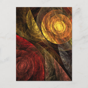 Zonnebloem Bloemen Modern Abstract Kunstpatroon Briefkaart