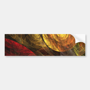 Zonnebloem Bloemen Modern Abstract Kunstpatroon Bumpersticker