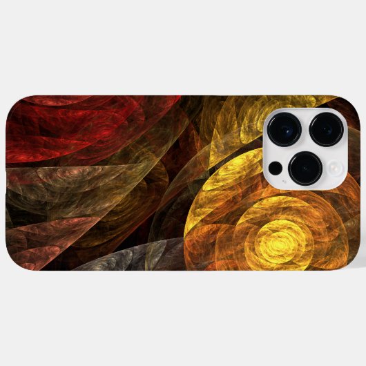 Zonnebloem Bloemen Modern Abstract Kunstpatroon Case-Mate iPhone Case (Achterkant (horizontaal))