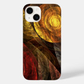 Zonnebloem Bloemen Modern Abstract Kunstpatroon Case-Mate iPhone Case (Achterkant)
