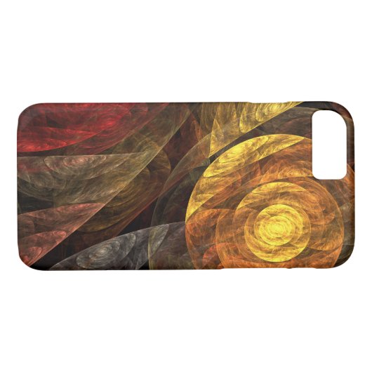 Zonnebloem Bloemen Modern Abstract Kunstpatroon Case-Mate iPhone Case (Achterkant (Horizontaal))