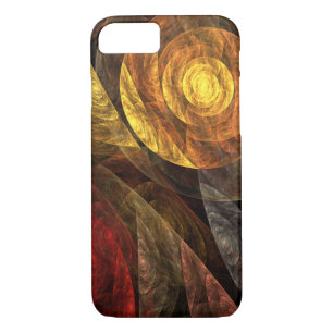 Zonnebloem Bloemen Modern Abstract Kunstpatroon iPhone 8/7 Hoesje