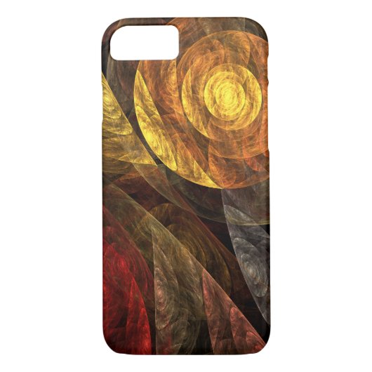 Zonnebloem Bloemen Modern Abstract Kunstpatroon Case-Mate iPhone Case (Achterkant)
