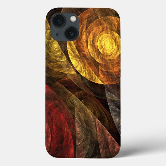 Zonnebloem Bloemen Modern Abstract Kunstpatroon Case-Mate iPhone Case (Achterkant)
