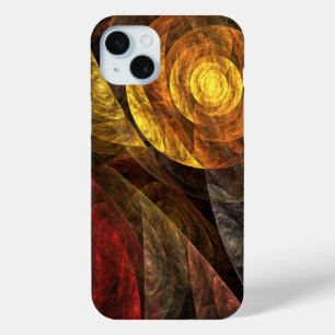 Zonnebloem Bloemen Modern Abstract Kunstpatroon iPhone 15 Mini Hoesje