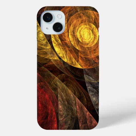 Zonnebloem Bloemen Modern Abstract Kunstpatroon Case-Mate iPhone Case (Achterkant)