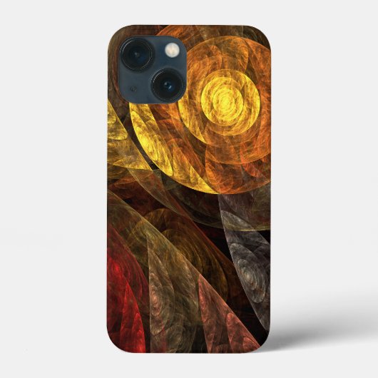 Zonnebloem Bloemen Modern Abstract Kunstpatroon Case-Mate iPhone Case (Achterkant)