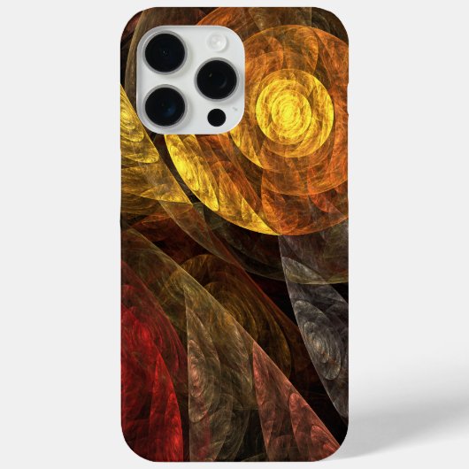 Zonnebloem Bloemen Modern Abstract Kunstpatroon Case-Mate iPhone Case (Achterkant)