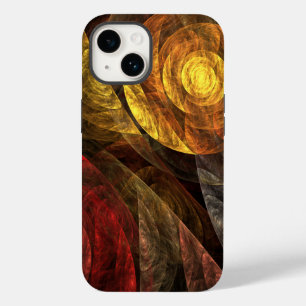 Zonnebloem Bloemen Modern Abstract Kunstpatroon Case-Mate iPhone 14 Hoesje