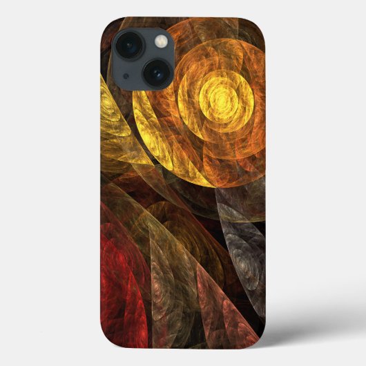 Zonnebloem Bloemen Modern Abstract Kunstpatroon Case-Mate iPhone Case (Achterkant)