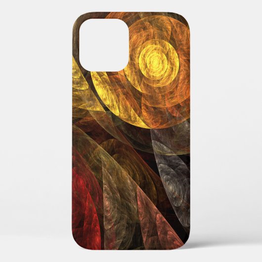 Zonnebloem Bloemen Modern Abstract Kunstpatroon Case-Mate iPhone Case (Achterkant)