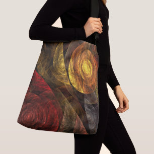 Zonnebloem Bloemen Modern Abstract Kunstpatroon Crossbody Tas