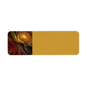 Zonnebloem Bloemen Modern Abstract Kunstpatroon Etiket