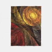 Zonnebloem Bloemen Modern Abstract Kunstpatroon Fleece Deken (Voorkant)