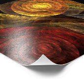 Zonnebloem Bloemen Modern Abstract Kunstpatroon Foto Afdruk (Hoek)