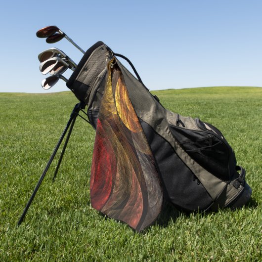 Zonnebloem Bloemen Modern Abstract Kunstpatroon Golfhanddoek (Groen)