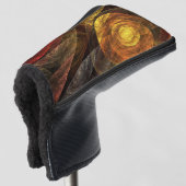 Zonnebloem Bloemen Modern Abstract Kunstpatroon Golfheadcover (3/4 voorkant)