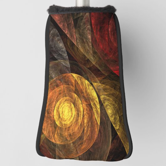 Zonnebloem Bloemen Modern Abstract Kunstpatroon Golfheadcover (Draai 90)