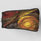 Zonnebloem Bloemen Modern Abstract Kunstpatroon Golfheadcover (Voorkant)