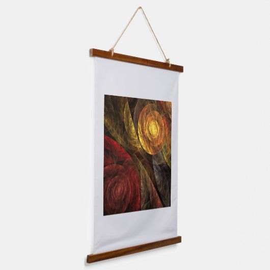 Zonnebloem Bloemen Modern Abstract Kunstpatroon Hangend Wandkleed (Gebogen)