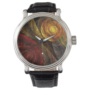Zonnebloem Bloemen Modern Abstract Kunstpatroon Horloge