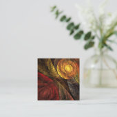 Zonnebloem Bloemen Modern Abstract Kunstpatroon Informatiekaartje (Staand voorkant)