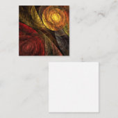 Zonnebloem Bloemen Modern Abstract Kunstpatroon Informatiekaartje (Voorkant / Achterkant)