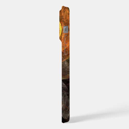 Zonnebloem Bloemen Modern Abstract Kunstpatroon iPhone Hoesje (Linkerkant)