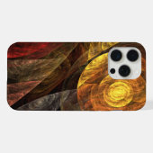 Zonnebloem Bloemen Modern Abstract Kunstpatroon iPhone Hoesje (Achterkant horizontaal)