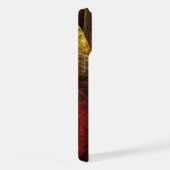 Zonnebloem Bloemen Modern Abstract Kunstpatroon iPhone Hoesje (Rechterkant)