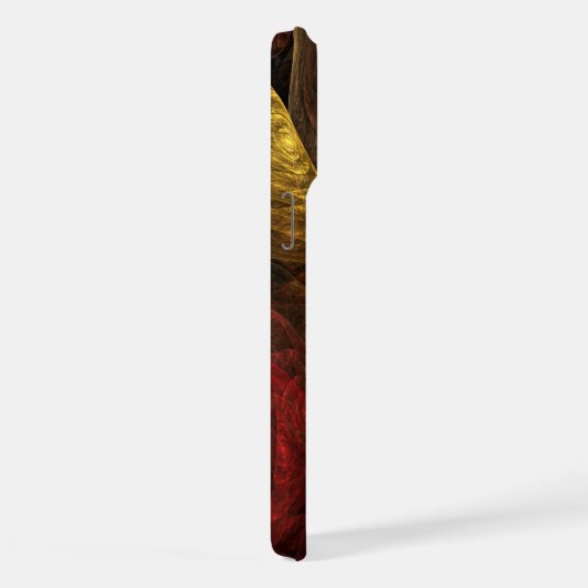 Zonnebloem Bloemen Modern Abstract Kunstpatroon iPhone Hoesje (Rechterkant)