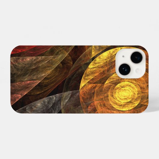 Zonnebloem Bloemen Modern Abstract Kunstpatroon iPhone Hoesje (Achterkant horizontaal)