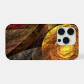 Zonnebloem Bloemen Modern Abstract Kunstpatroon iPhone Hoesje (Achterkant horizontaal)