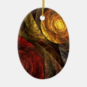 Zonnebloem Bloemen Modern Abstract Kunstpatroon Keramisch Ornament