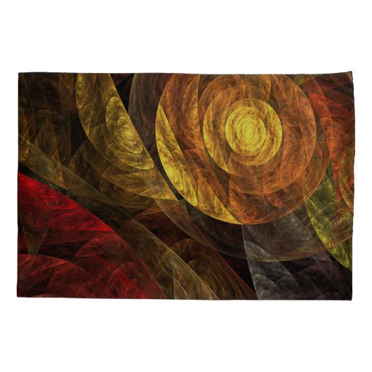 Zonnebloem Bloemen Modern Abstract Kunstpatroon Kussensloop (Achterkant)