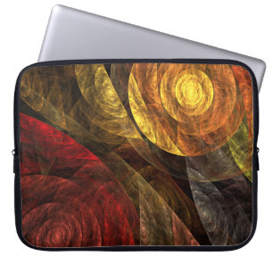 Zonnebloem Bloemen Modern Abstract Kunstpatroon Laptop Sleeve