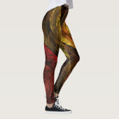 Zonnebloem Bloemen Modern Abstract Kunstpatroon Leggings (Rechts)
