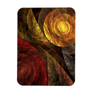 Zonnebloem Bloemen Modern Abstract Kunstpatroon Magneet