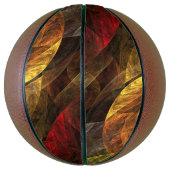 Zonnebloem Bloemen Modern Abstract Kunstpatroon Mini Basketbal (Verticaal)