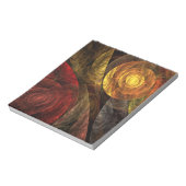 Zonnebloem Bloemen Modern Abstract Kunstpatroon Notitieblok (Linkerzijde)