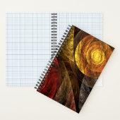 Zonnebloem Bloemen Modern Abstract Kunstpatroon Notitieboek (Binnen)