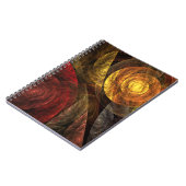 Zonnebloem Bloemen Modern Abstract Kunstpatroon Notitieboek (Linkerzijde)