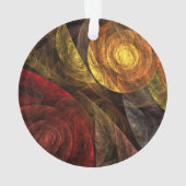 Zonnebloem Bloemen Modern Abstract Kunstpatroon Ornament (achterkant)