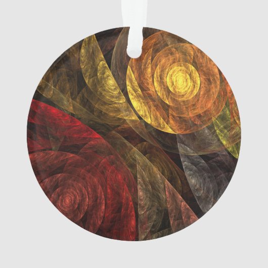 Zonnebloem Bloemen Modern Abstract Kunstpatroon Ornament (achterkant)