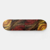Zonnebloem Bloemen Modern Abstract Kunstpatroon Persoonlijk Skateboard (Horizontaal)