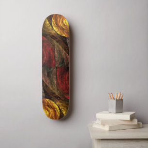 Zonnebloem Bloemen Modern Abstract Kunstpatroon Persoonlijk Skateboard