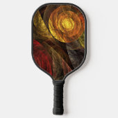 Zonnebloem Bloemen Modern Abstract Kunstpatroon Pickleball Paddle (Achterkant)