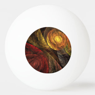 Zonnebloem Bloemen Modern Abstract Kunstpatroon Pingpongbal