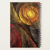 Zonnebloem Bloemen Modern Abstract Kunstpatroon Planner (Achterkant)