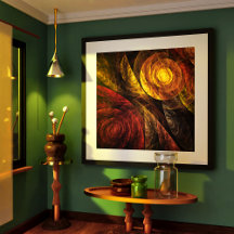 Zonnebloem Bloemen Modern Abstract Kunstpatroon